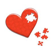 heart consisting of puzzles N2