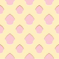 Abstract pink cupcake seamless pattern N2