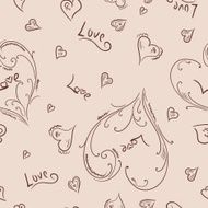 Sketch heart pattern N2
