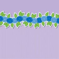 Rose banner card in vector format
