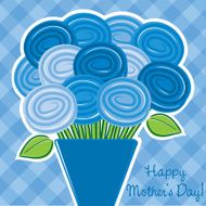 Rose &quot;Happy Mother&#039;s Day&quot; card in vector format N3