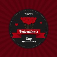 Valentine's Day greeting card illustration N2