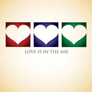 Heart cut out Valentine&#039;s Day card in vector format N14