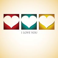 Heart cut out Valentine&#039;s Day card in vector format N15