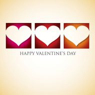 Heart cut out Valentine&#039;s Day card in vector format N19