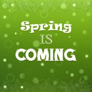 Typographical Spring Background vector