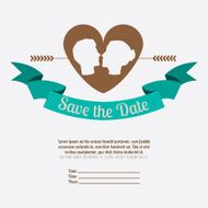 Wedding design over white background vector illustration N4