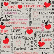 background to the Valentines Day in vintage style