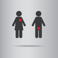 man love woman vector illustration eps10