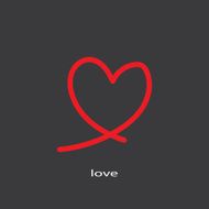 line of heart icon vector illustration eps10