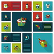 Valentineâs Day ui flat design background set eps10
