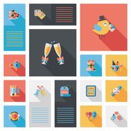 Valentineâs Day ui flat design background set eps10 N20