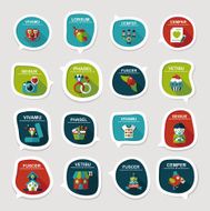Valentineâs Day speech bubble banner flat design background se N55