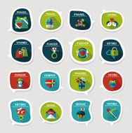 Valentineâs Day speech bubble banner flat design background se N57