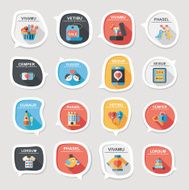 Valentineâs Day speech bubble banner flat design background se N61