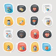 Valentineâs Day speech bubble banner flat design background se N62