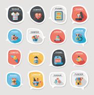 Valentineâs Day speech bubble banner flat design background se N64