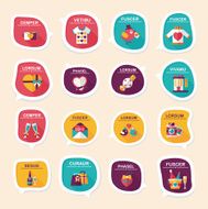 Valentineâs Day speech bubble banner flat design background se N78