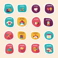 Valentineâs Day speech bubble banner flat design background se N81