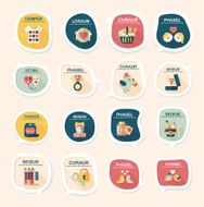 Valentineâs Day speech bubble banner flat design background se N87