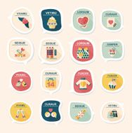 Valentineâs Day speech bubble banner flat design background se N93