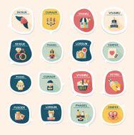 Valentineâs Day speech bubble banner flat design background se N94