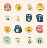 Valentineâs Day speech bubble banner flat design background se N96