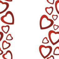 Valentines day Abstract paper hearts Love Valentine background with hearts N112
