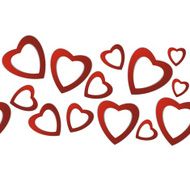 Valentines day Abstract paper hearts Love Valentine background with hearts N113