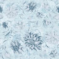 Blue vintage floral pattern N2
