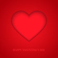 Valentines day card with heart N2