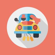 wedding couple flat icon with long shadow eps10 N47