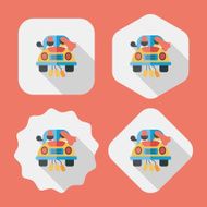 wedding couple flat icon with long shadow eps10 N48