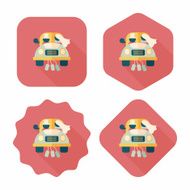 wedding couple flat icon with long shadow eps10 N53