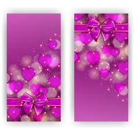 Festive background with hearts bokeh N3
