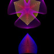 red spiral Fire flaming flower