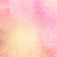 Grunge love valentine word background