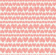 Delicate rose heart seamless background