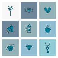 Happy Valentines Day Icons N411