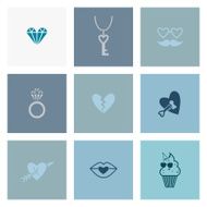 Happy Valentines Day Icons N414