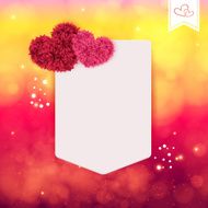 Abstract Valentine or wedding card