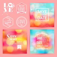 Save the date for personal holiday cards Wedding invitation set