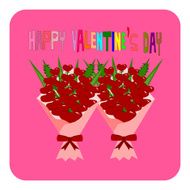 Happy valentine's day Bouquet Heart