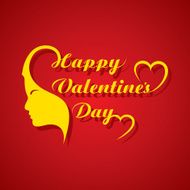 Valentine&#039;s day greeting card design vector illustration N3