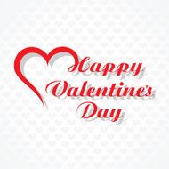 Valentine&#039;s day greeting card design vector illustration N5
