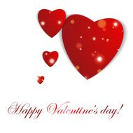 Valentines day Abstract paper hearts Love Valentine background with hearts N116