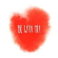 Red watercolor heart N2