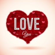 Fluffy icon for Your romantic design Vector illustration N2
