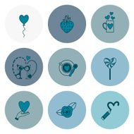 Happy Valentines Day Icons N439