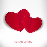 Valentines day love card with heart sign N2